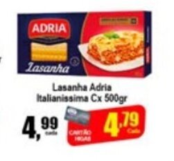 Higa's Supermercado Lasanha Adria Italianissima 500g oferta