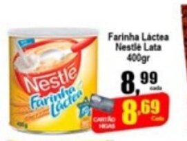 Higa's Supermercado Farinha lactea Nestle Lata 400g oferta