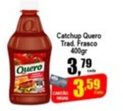Higa's Supermercado Catchup Quero Trad. Frasco 400g oferta