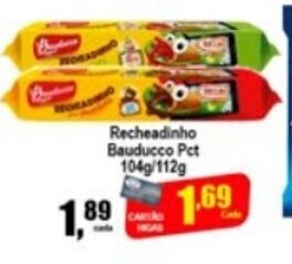 Higa's Supermercado Recheadinho Bauducco pct 104/112g oferta