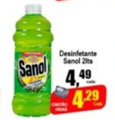 Higa's Supermercado Desinfetante Sanol 2L oferta