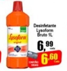 Higa's Supermercado Desinfetante Lysoform Bruto 1L oferta