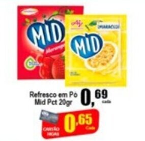 Higa's Supermercado Refresco em po Mid Pct 20g oferta