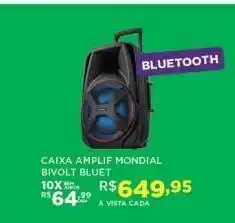 DB Supermercados Caixa amplif mondial bivolt bluet oferta