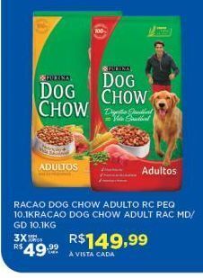 DB Supermercados Ração para cães dog chow 10,1kg oferta
