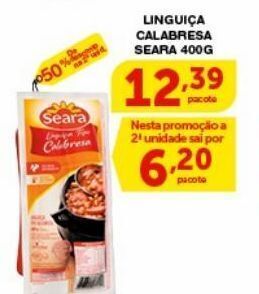 Roldão Linguiça calabresa seara 400g oferta