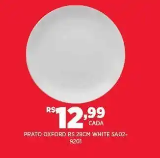 DB Supermercados Prato oxford rs 38cm white oferta