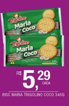 DB Supermercados Biscoito maria trigolino coco 345g oferta