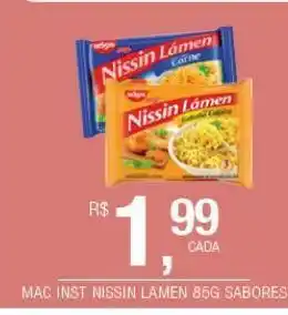 DB Supermercados Macarrão nissin lámen 85g oferta