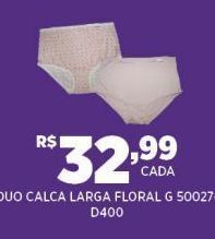 Duo calca larga floral
