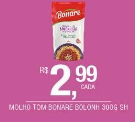 DB Supermercados Molho de tomate bonare 300g oferta