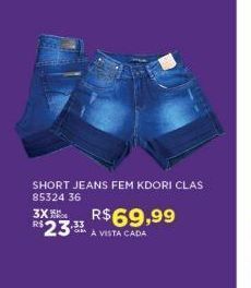 Short jeans fem kdori clas