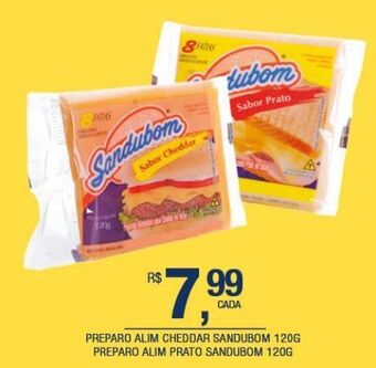 DB Supermercados Preparo alim cheddar sandubom 120g oferta