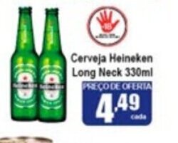 Higa's Supermercado Cerveja Heineken Long Neck 330ml oferta