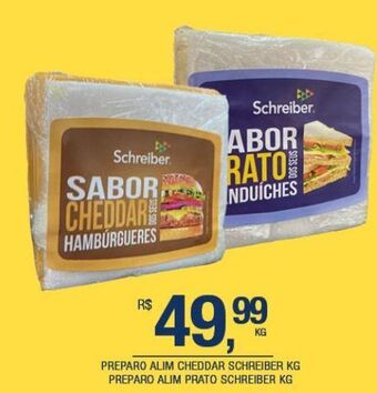 DB Supermercados Preparo alim cheddar schreiber kg oferta