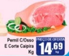 Higa's Supermercado Pernil c/ Osso e Corte Caipira 1kg oferta