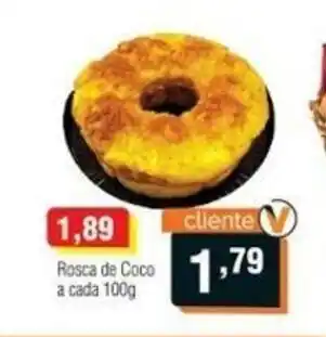 Veran Supermercados Rosca de Coco a cada 100g oferta