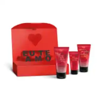 O Boticário Kit presente rosé eu te amo: loção revitalizante 75ml + creme para mãos 30g + sabonete líquido corporal 75ml oferta