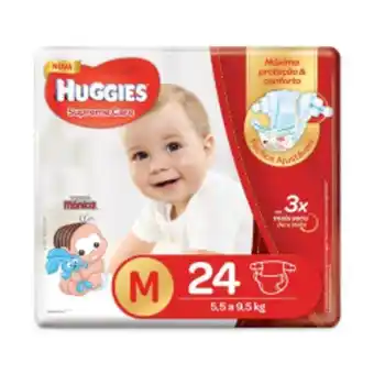 Fralda supreme care turma da mônica jumbo m - 24 unidades