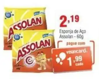 Veran Supermercados Esponja de Aco Assolan 60g oferta