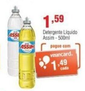 Veran Supermercados Detergente Liquido Assim 500ml oferta