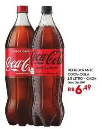 Bistek Supermercados REFRIGERANTE COCA-COLA 1.5L oferta