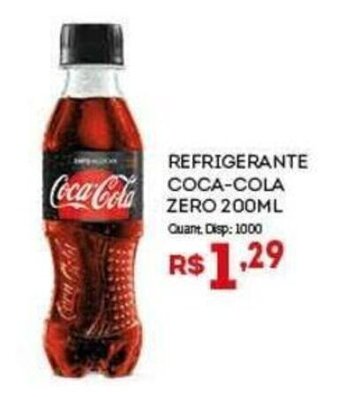 Bistek Supermercados REFRIGERANTE COCA-COLA ZERO 200ML oferta