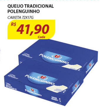Assaí Atacadista Queijo Tradicional Polenguinho 72x17g oferta