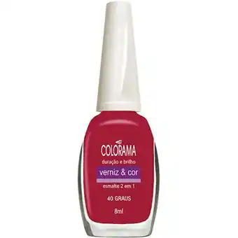 Super Nosso Esmalte colorama verniz & cor 40 graus 1 unidade oferta