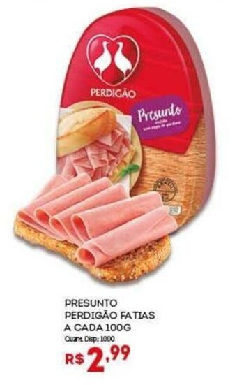 PRESUNTO PERDIGÃO FATIAS A CADA 100G