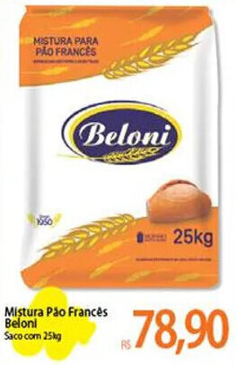 Atacadão Mistura Pão Francês Beloni Saco com 25kg oferta