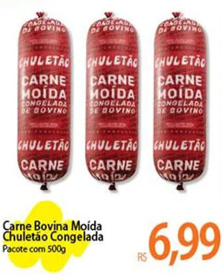 Atacadão Carne Bovina Moída Chuletão Congelada Pacote com 500g oferta