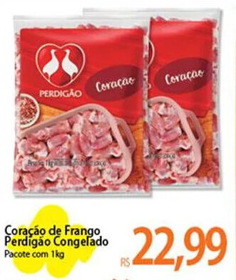 Atacadão Coração de Frango Perdigão Congelado Pacote com 1kg oferta