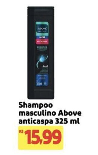 Extra Supermercado Shampoo masculino Above anticaspa 325 ml oferta
