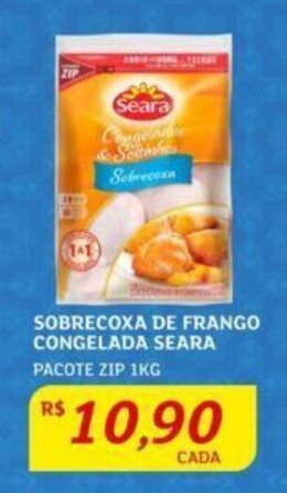 Assaí Atacadista SOBRECOXA DE FRANGO CONGELADA SEARA PACOTE ZIP 1KG oferta