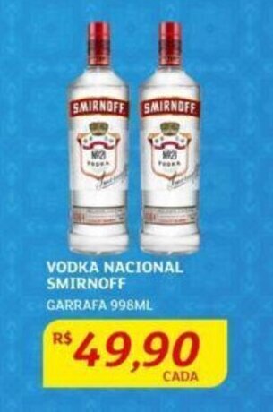 Assaí Atacadista VODKA NACIONAL SMIRNOFF GARRAFA 998ML oferta