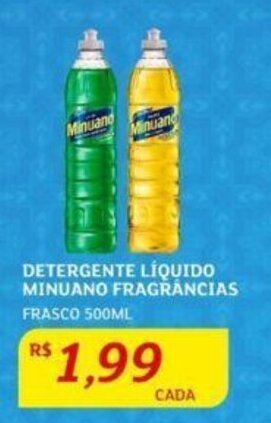 Assaí Atacadista DETERGENTE LÍQUIDO MINUANO FRAGRÂNCIAS FRASCO 500ML oferta