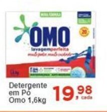 Rossi Supermercado Detergente em Pó Omo 1,6kg oferta