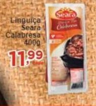 Rossi Supermercado Linguiça Seara Calabresa 400g oferta
