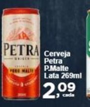 Rossi Supermercado Cerveja Petra P.Malte Lata 269ml oferta