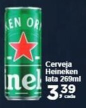 Rossi Supermercado Cerveja Heineken lata 269ml oferta
