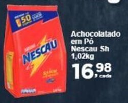 Rossi Supermercado Achocolatado em Pó Nescau Sh 1,02kg oferta