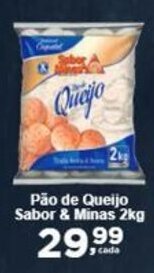 Rossi Supermercado Pão de Queijo Sabor & Minas 2kg oferta