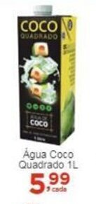 Rossi Supermercado Água Coco Quadrado 1L oferta