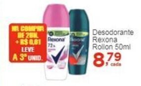 Rossi Supermercado Desodorante Rexona Rollon 50ml oferta