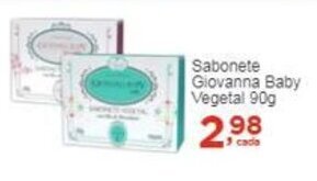 Rossi Supermercado Sabonete Giovanna Baby Vegetal 90g oferta