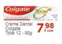 Rossi Supermercado Creme Dental Colgate Total 12 - 90g oferta