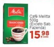 Rossi Supermercado Café Melitta 500g (Exceto Sab. Fazenda) oferta