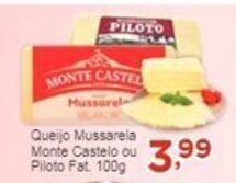 Rossi Supermercado Queijo Mussarela Monte Castelo ou Piloto Fat 100g oferta