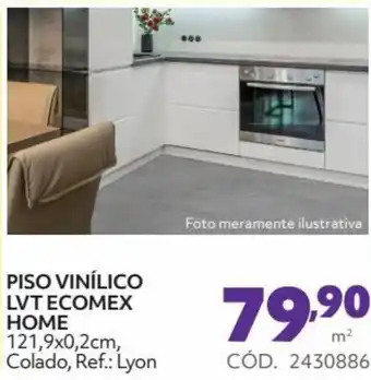 Tumelero PISO VINÍLICO HOME 121,9x0,2cm, CÓD. 1929852 Colado, Ref.: Lyon oferta
